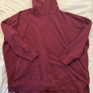 Magenta turtle neck